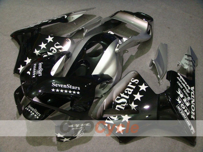 Kit de carénage injecté pour CBR600RR 03-04 - Noir, argent - SevenStars #OYO87902550