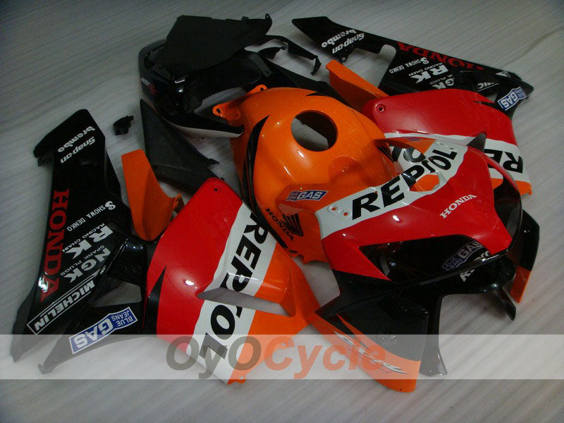 Kit de carénage à injection pour CBR600RR 05-06 - Orange, noir - MICHELIN, RK, Repsol #OYO87900338