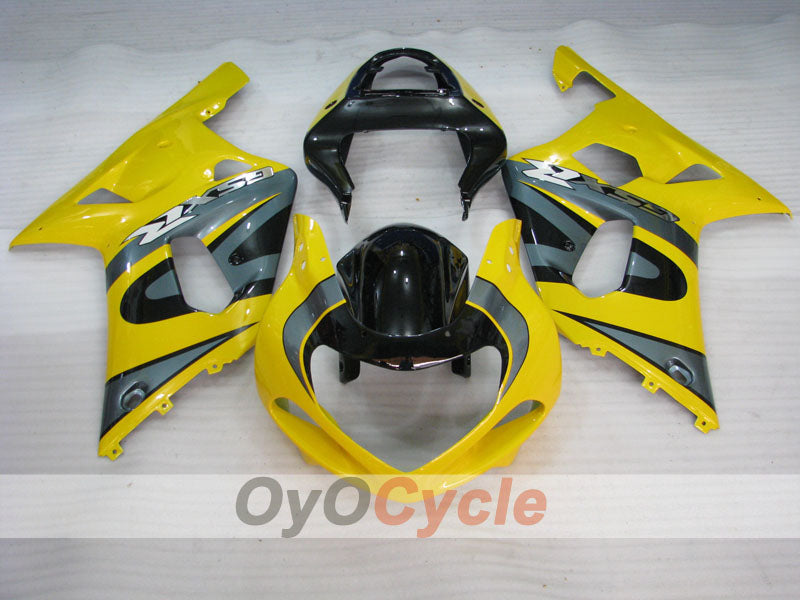 Kit de carénage à injection pour GSX R1000 00-02 - Jaune, noir - Style d'usine #OYO87905194