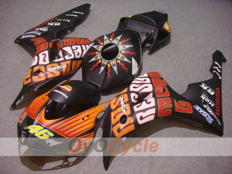 Kit de carénage injecté pour CBR1000RR 06-07 - Orange, Noir, Mat - Rossi #OYO87900646 Image principale du produit