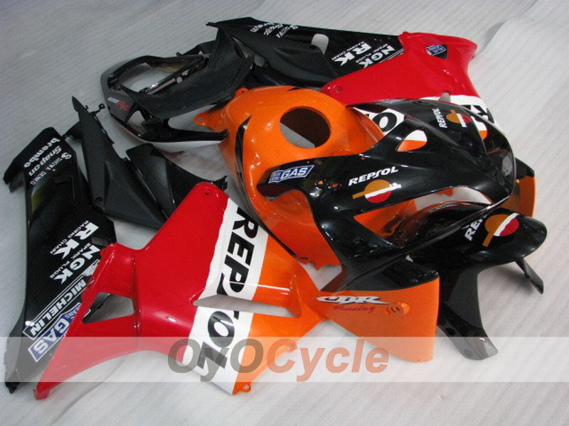 Kit de carénage à injection pour CBR600RR 05-06 - Orange, noir - MICHELIN, RK, Repsol #OYO87900340