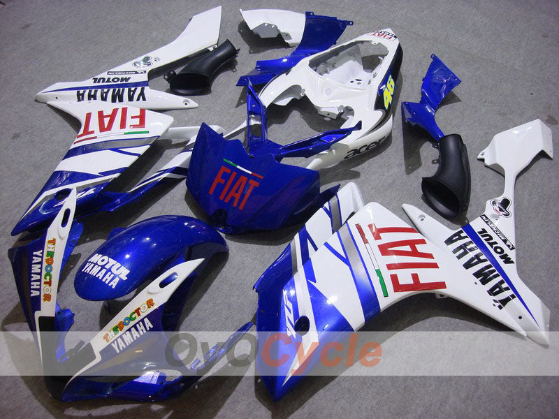 Kit de carénages d’injection pour YZF-R1 07-08 - Bleu, blanc - FIAT, MOTUL #OYO87900853
