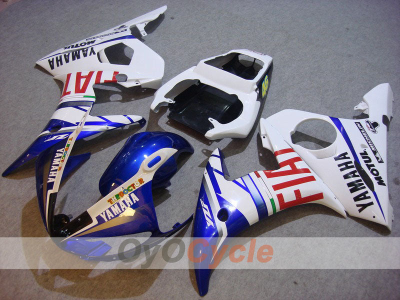 Kit de carénages d'injection pour YZF-R6 05 - Bleu, blanc - FIAT, MOTUL #OYO87902645