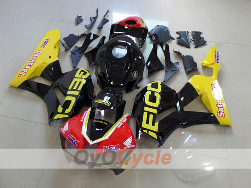 Kit de carénage injecté pour CBR600RR 13-20 - Rouge, noir - Style d'origine #OYO87903121
