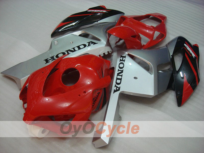 Kit de carénages injectés pour CBR1000RR 04-05 - Rouge, argent - Fireblade #OYO87900475 Image principale du produit