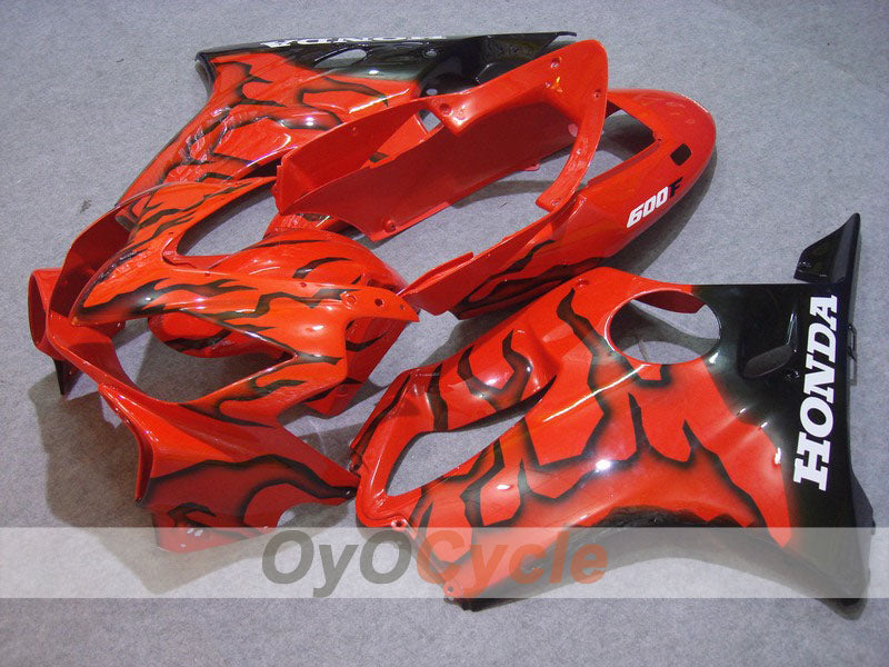 Kit de carénage à injection pour CBR600F4i 04-07 - Rouge, noir - Flamme #OYO87900199 Image principale du produit