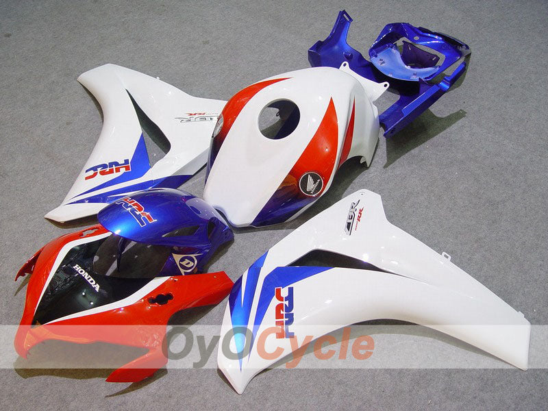 Kit de carénage injecté pour CBR1000RR 08-11 - Rouge, Blanc - Dream #OYO87900658