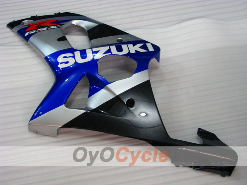 Kit de carénage injecté pour GSX R1000 00-02 - Blanc, noir - Style d'origine #OYO87905129