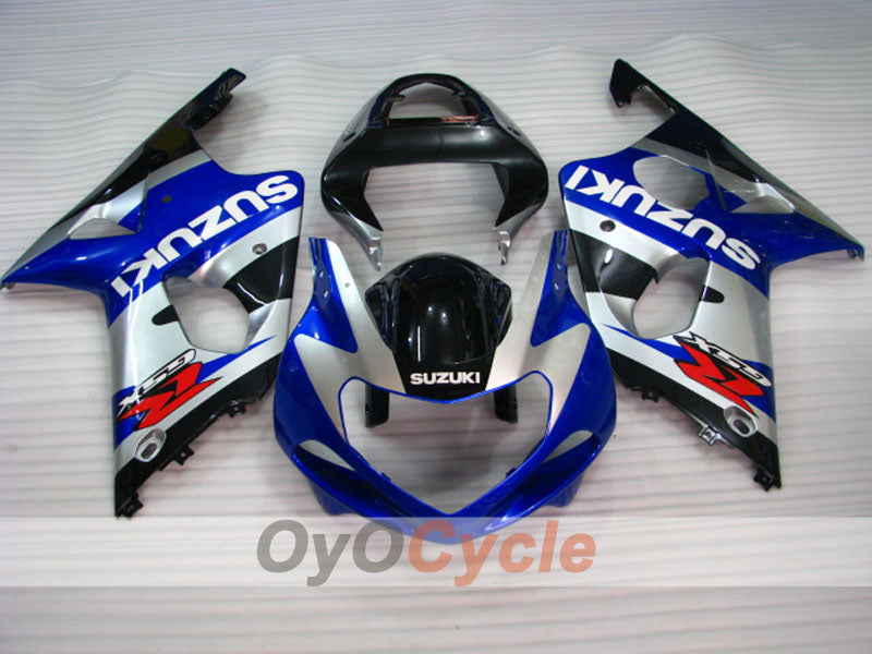 Kit de carénage injecté pour GSX R1000 00-02 - Blanc, noir - Style d'origine #OYO87905129