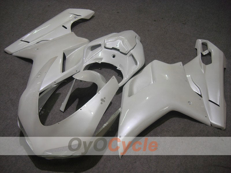 Kit de carénage injecté pour Ducati 1098 07-09 - Blanc - Style usine #OYO87902290