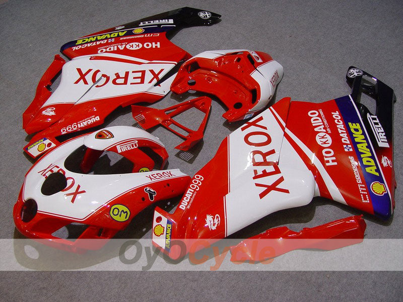Kit de carénage injecté pour Ducati 999 05-06 - Rouge, Blanc - Xerox #OYO87902385 Image principale du produit