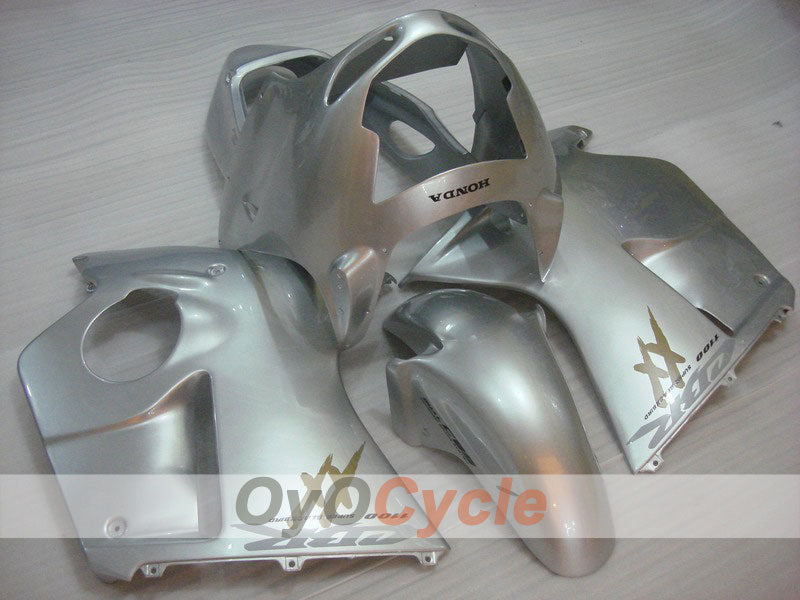Kit de carénages à injection pour CBR1100XX 96-07 - Argenté - Style d'origine #OYO87902809