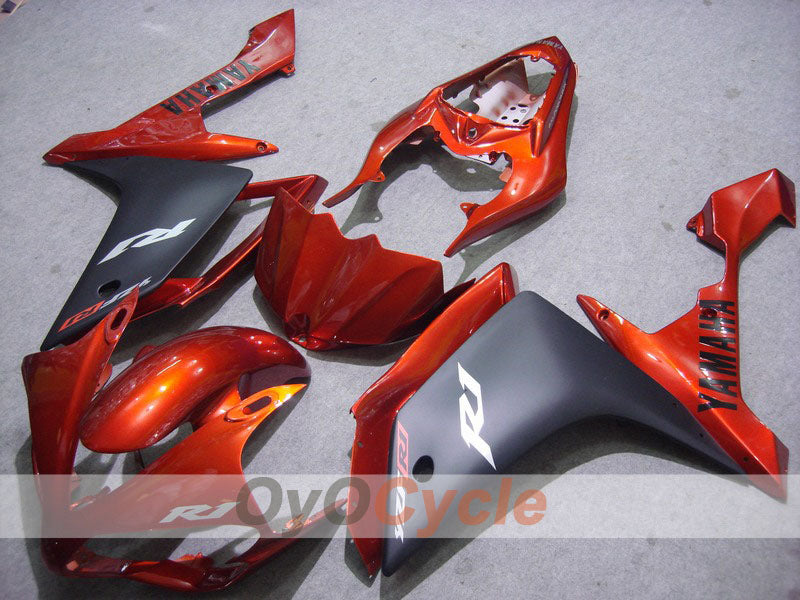 Kit de carénages à injection pour YZF-R1 07-08 - Rouge, noir, mat - Style usine #OYO87900872
