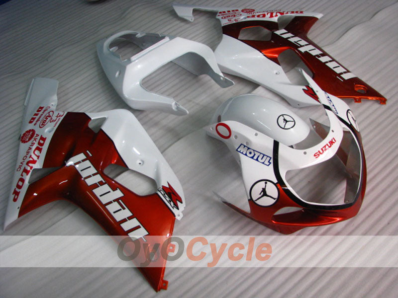 Kit de carénage à injection pour GSX R750 00-03 - Rouge, blanc - MOTUL #OYO87905145 Image principale du produit