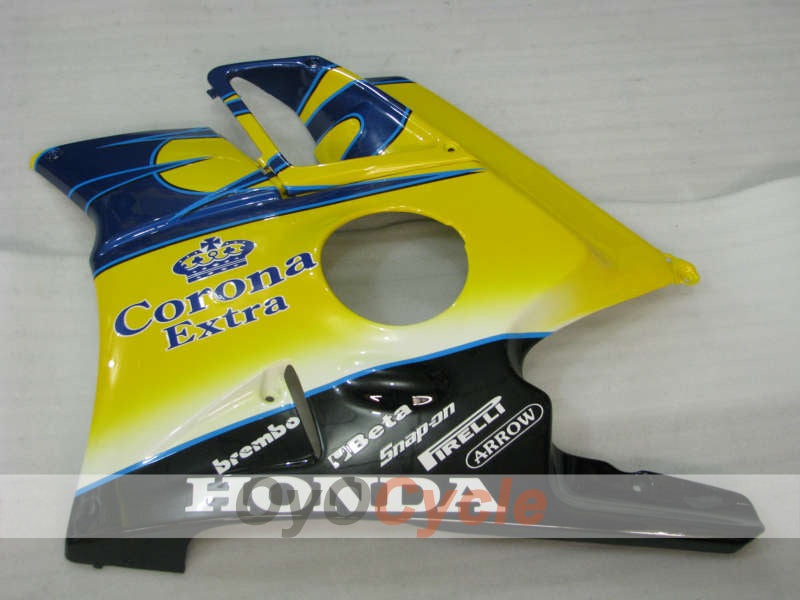 Kit de carénage pour Honda CBR600 F2 91-94 - Jaune, Bleu - Corona #OYO87903050