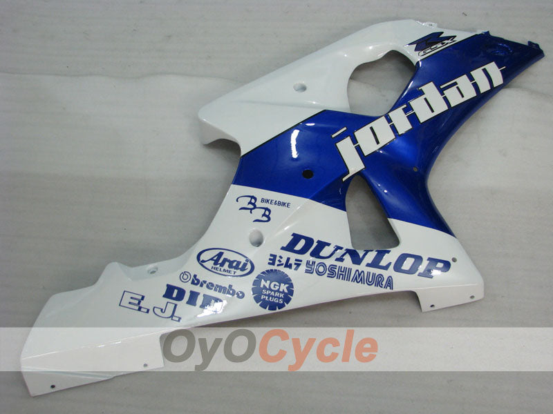 Kit de carénage injecté pour GSX R750 00-03 - Bleu, blanc - Jordan #OYO87905172