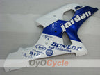 Kit de carénage à injection pour GSX R1000 00-02 - Bleu, Blanc - DUNLOP #OYO87905218