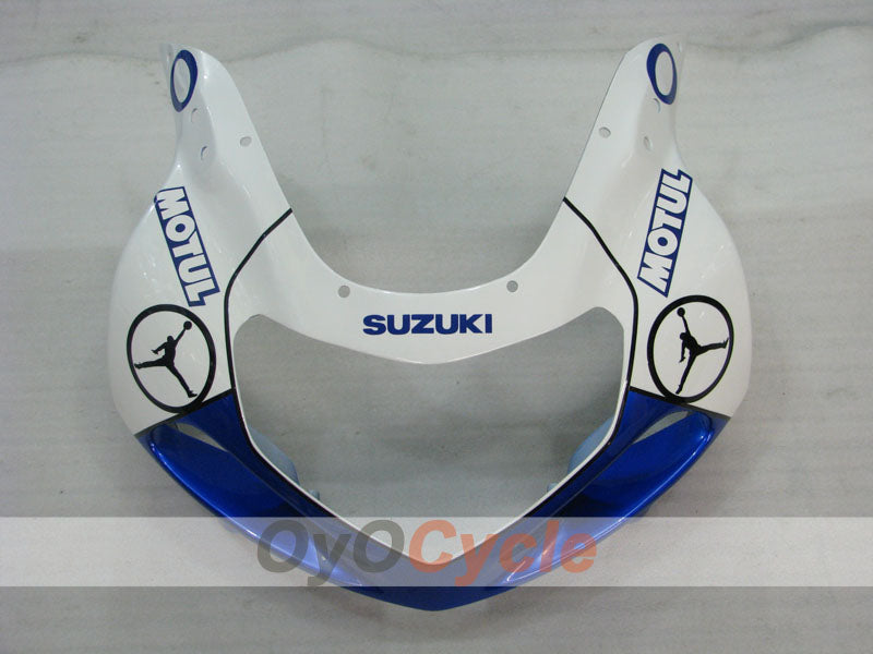 Kit de carénage à injection pour GSX R1000 00-02 - Bleu, Blanc - DUNLOP #OYO87905218