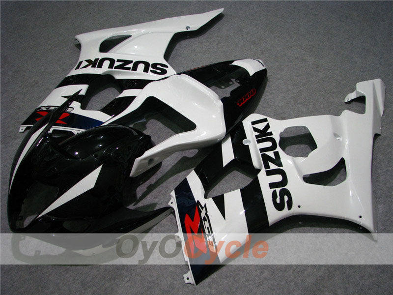 Kit de carénage à injection pour GSX R1000 03-04 - Blanc, noir - Style d'usine #OYO87901920 Image principale du produit