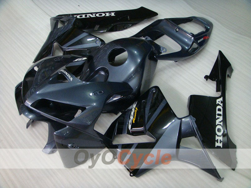 Kit de carénage injecté pour CBR600RR 05-06 - Noir - Style d’origine #OYO87900295