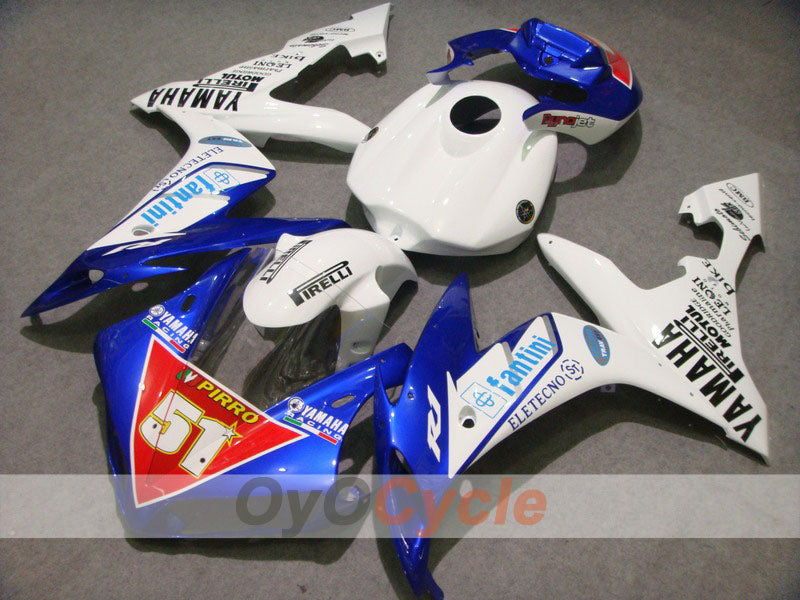 Kit de carénages d’injection pour YZF-R1 04-06 - Bleu, blanc - Style usine, MOTUL #OYO87900847 Image principale du produit