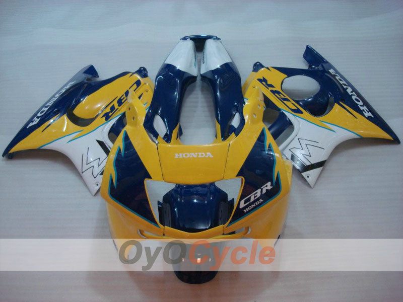 Kit de carénages à injection pour CBR600F3 95-96 - Jaune, bleu - Style d'origine #OYO87902770