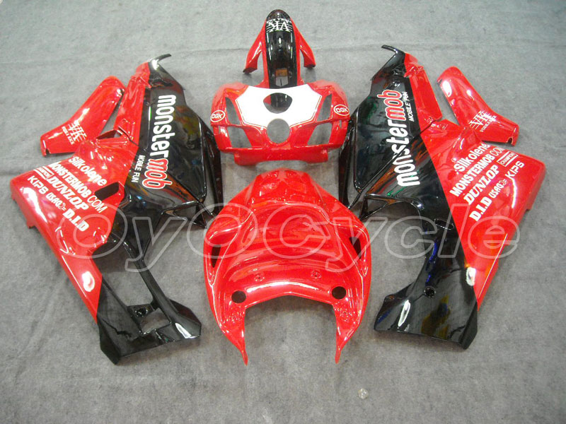 Kit de carénage à injection pour Ducati 749 03-04 - Rouge, Noir - Monstermob #OYO87902134