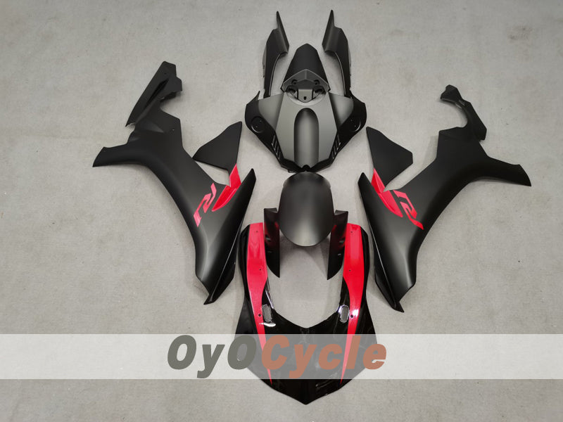 Kit de carénage injecté pour YZF-R1 15-19 - Rouge, Noir, Mat - Style d'usine #OYO87914654