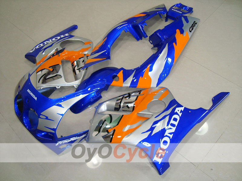 Kit de carénage à injection pour CBR250RR 88-89 - Orange, bleu - Fireblade #OYO87902895