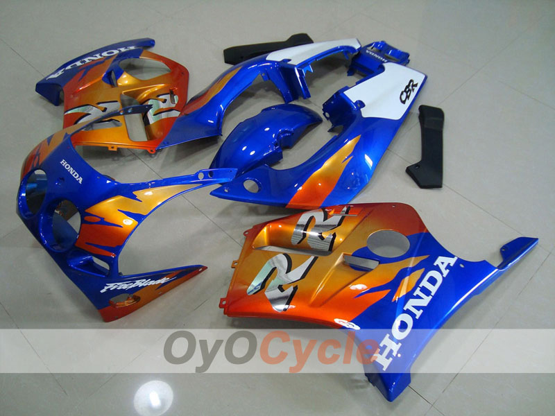 Kit de carénage à injection pour CBR250RR 88-89 - Orange, bleu - Fireblade #OYO87902893