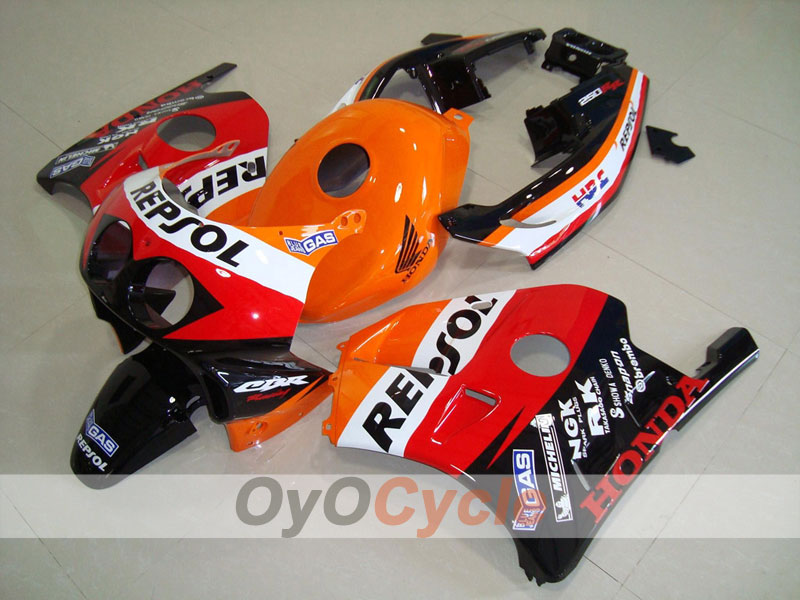 Kit de carénage à injection pour CBR250RR 90-94 - Rouge, orange - Repsol #OYO87902970 Image principale du produit