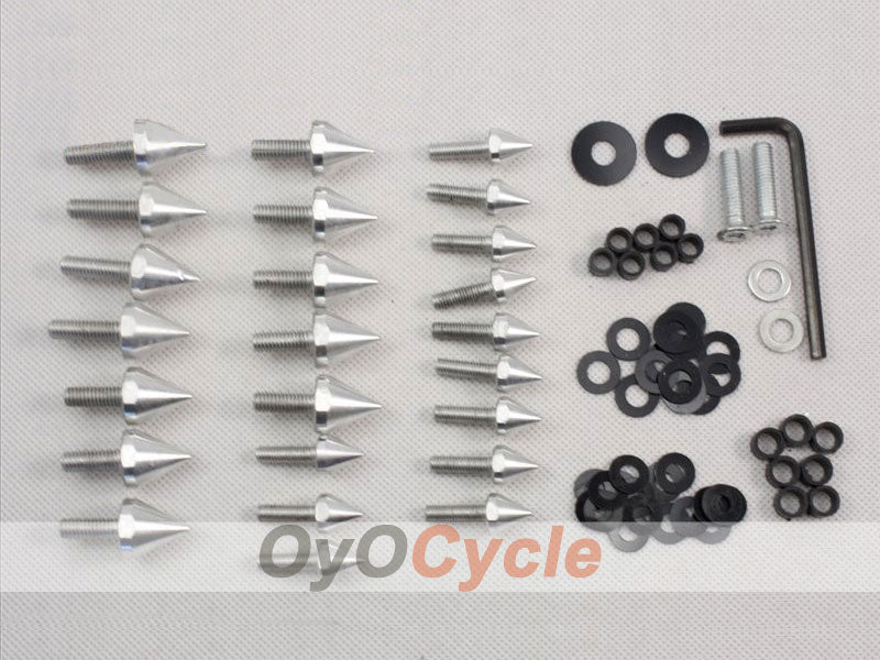 Boulons de visière pour Suzuki GSX R1000 03-04 - Argent #OYO87903362