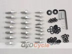 Boulons de visière pour Suzuki GSX R1000 03-04 - Argent #OYO87903362