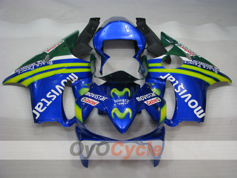 Kit de carénage à injection pour CBR600F4i 01-03 - Jaune, Bleu - Castrol #OYO87900162 Image secondaire du produit