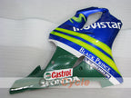 Kit de carénage à injection pour CBR600F4i 01-03 - Jaune, Bleu - Castrol #OYO87900162