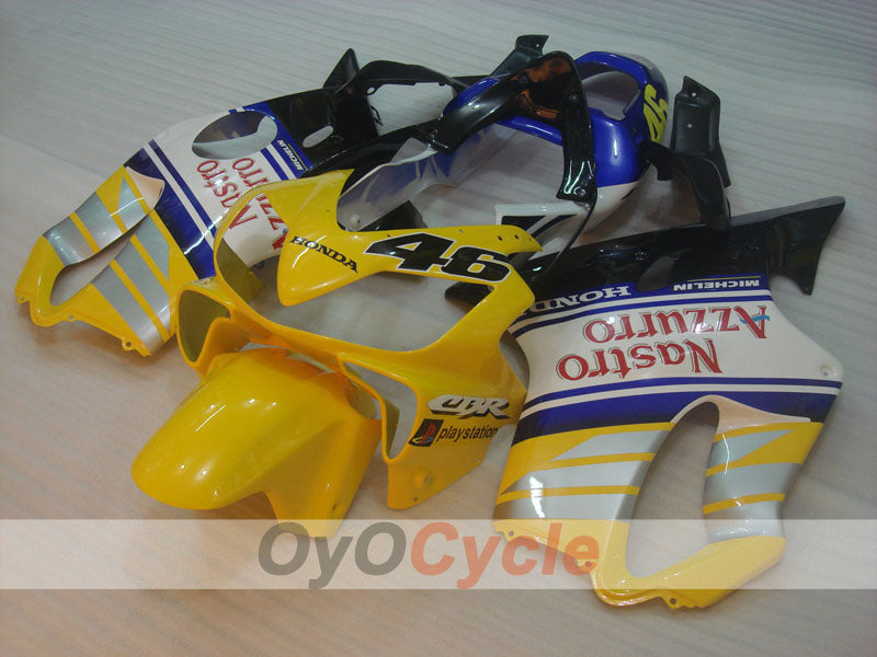 Kit de carénage injecté pour CBR600F4i 01-03 - Jaune, Blanc - MICHELIN, Nastro Azzurro #OYO87900163 Image secondaire du produit