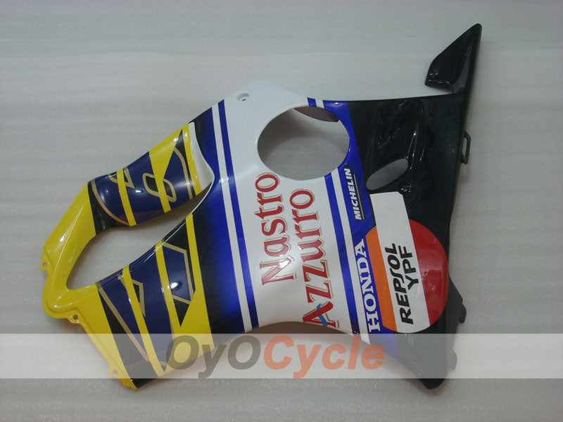 Kit de carénage injecté pour CBR600F4i 01-03 - Jaune, Blanc - MICHELIN, Nastro Azzurro #OYO87900165