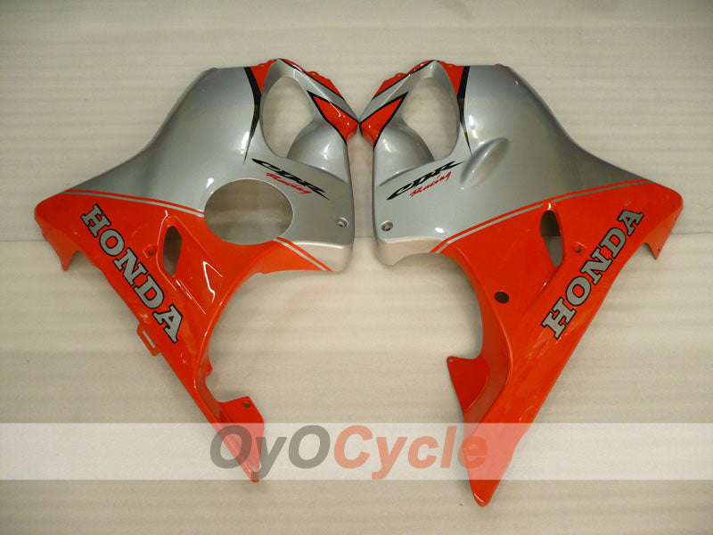 Kit de carénage injecté pour CBR600F4i 01-03 - Rouge, Gris - Style d'origine #OYO87900166