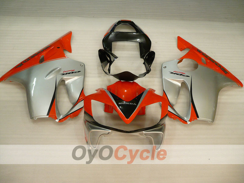 Kit de carénage injecté pour CBR600F4i 01-03 - Rouge, Gris - Style d'origine #OYO87900166