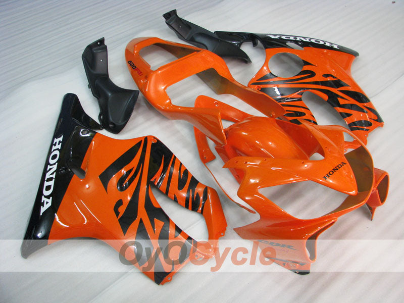 Kit de carénage injecté pour CBR600F4i 01-03 - Orange, Noir - Style d'origine #OYO87900167 Image principale du produit