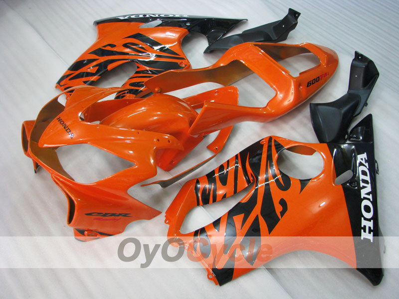 Kit de carénage injecté pour CBR600F4i 01-03 - Orange, Noir - Style d'origine #OYO87900167
