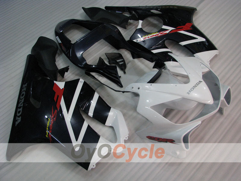 Kit de carénage injecté pour CBR600F4i 01-03 - Blanc, Noir - Style d'origine #OYO87900168