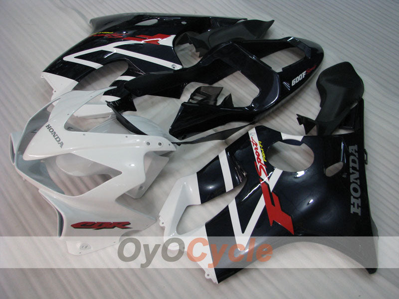 Kit de carénage injecté pour CBR600F4i 01-03 - Blanc, Noir - Style d'origine #OYO87900168