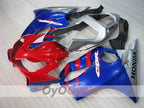 Kit de carénage injecté pour CBR600F4i 01-03 - Rouge, Bleu - Style d'origine #OYO87900174