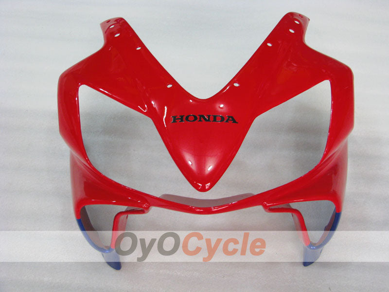 Kit de carénage injecté pour CBR600F4i 01-03 - Rouge, Bleu - Style d'origine #OYO87900174