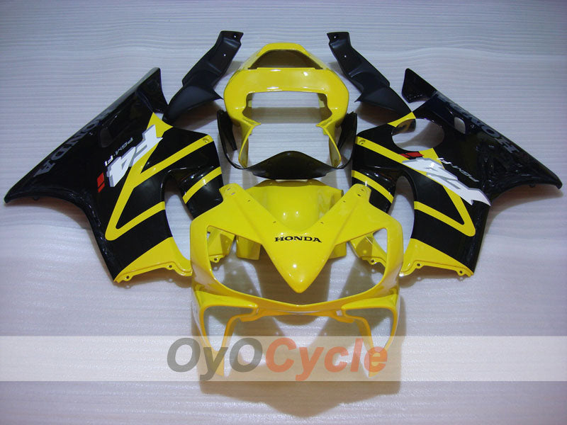 Kit de carénage à injection pour CBR600F4i 01-03 - Jaune, Noir, Rose - Style usine #OYO87900182