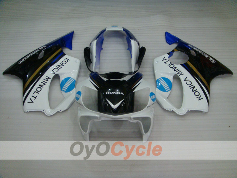 Kit de carénage à injection pour CBR600F4i 04-07 - Blanc, Noir - Konica Minolta, MICHELIN #OYO87900203