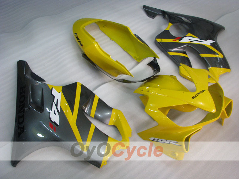 Kit de carénage à injection pour CBR600F4i 04-07 - Jaune, Gris - Style usine #OYO87900211 Image principale du produit