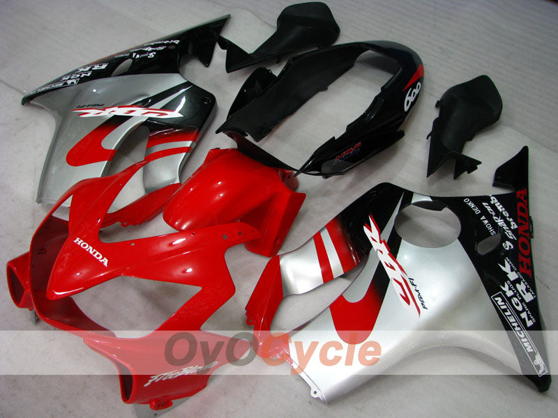 Kit de carénage injecté pour CBR600F4i 04-07 - Rouge, Noir - Style usine #OYO87900213