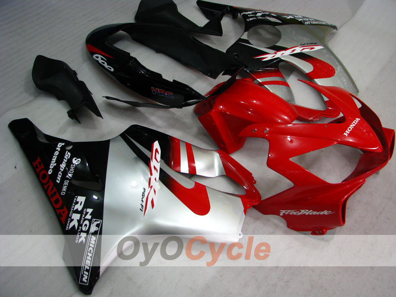 Kit de carénage injecté pour CBR600F4i 04-07 - Rouge, Noir - Style usine #OYO87900213 Image principale du produit